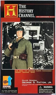 MAJOR GENERAL GEORGE S PATTON Jr — Canal de Historia del Dragón de 12 pulgadas escala 1:6 nuevo Foto 1 de 4