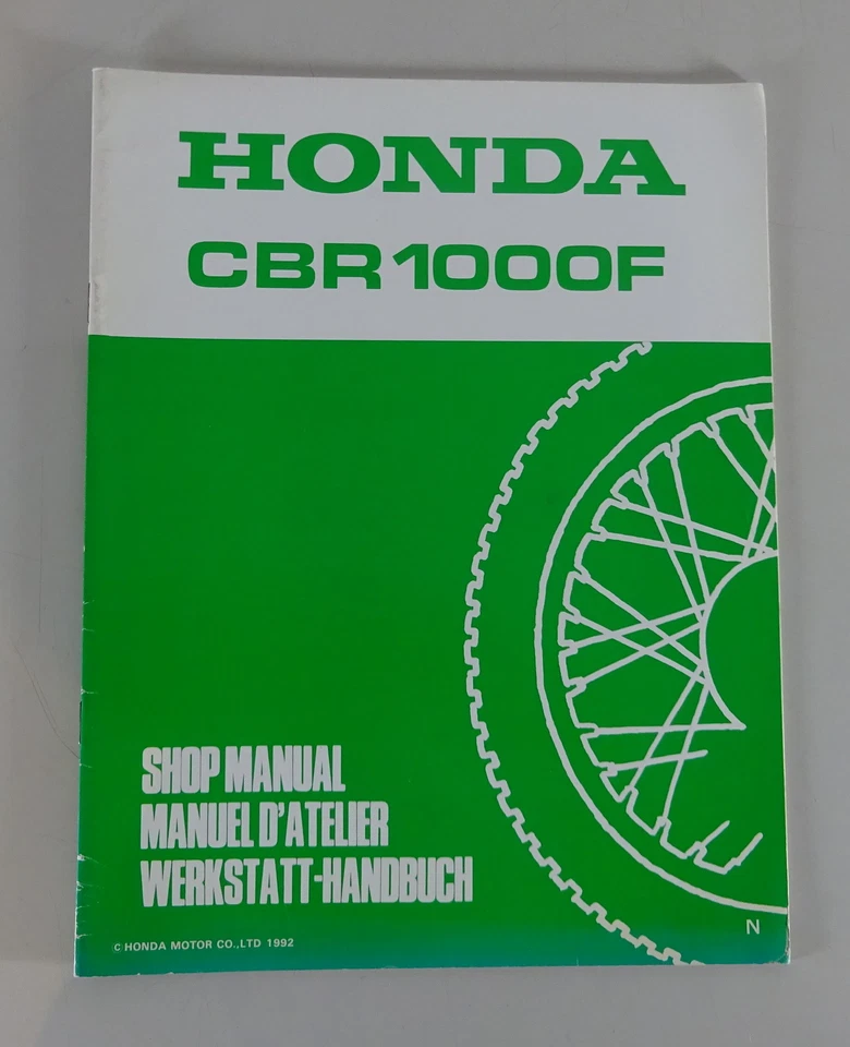 Manual de Taller Complemento Taller Manual Suplemento Honda CBR 1000F De 1992 - Imagen 1 de 1
