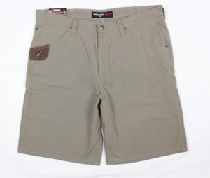 Wrangler Riggs Workwear Men's Technician Shorts Utility Ripstop 10.5" Dark Khaki - Picture 1 of 4