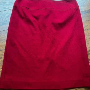 Talbots Women's 4 Red Skirt knee length zipper close lined - Picture 1 of 3