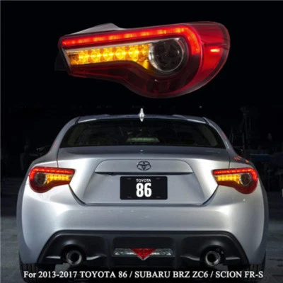 LED Tail Lights Rear Lamps For 13-17 TOYOTA 86 Haitiro SUBARU BRZ ZC6 SCION FR-S - Image 1 of 4