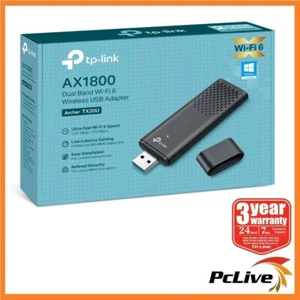 NEW TP-Link Archer TX20U AX1800 Dual Band Wi-Fi 6 Wireless USB 3.0 Adapter WPA3 - Picture 1 of 8