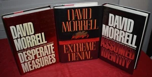 3x DAVID MORRELL HB 1st Lot Assumed Identity Extreme Denial & Desperate Measures - Picture 1 of 6