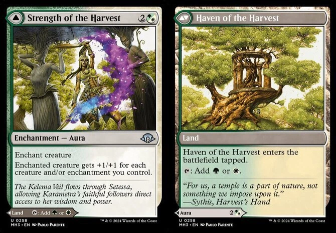 x1 Strength of the Harvest // Haven of the Harvest - Modern Horizons 3 - NM - MT - Image 1 of 1