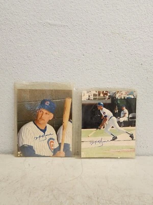 2 фотографии Марка Грейса из Chicago Cubs MLB с автографом 8x10 без сертификата подлинности. - Изображение 1 из 4