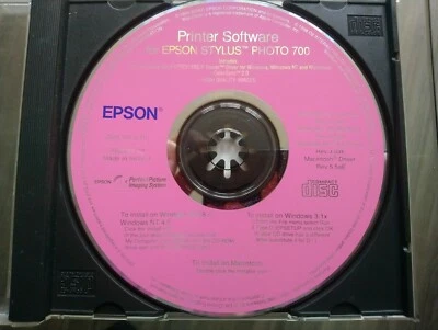 Epson Sylus Photo 700 printer software Win NT 4.0/95/98/2000/Mac - Image 1 of 3