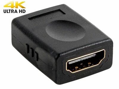 SatelliteSale Digital HDMI Female to Female HDMI Coupler PVC Black Adapter - Image 1 of 4