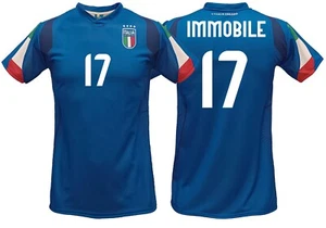 Trikot Immobile Italien Offizielle 2024 Blau Ciro 17 Neu Schrift - Bild 1 von 2