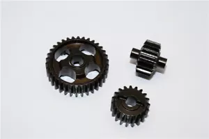 Engranajes de transmisión de alta resistencia GPM SYTL038G-BK PARA RADIOCONTROL 1/8 AXIAL RC YETI XL Buggy - Imagen 1 de 2