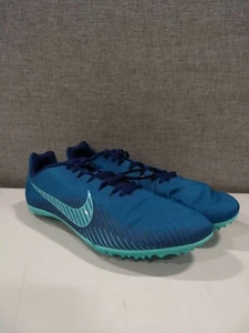Nike Zoom Rival M9 Track Field Spikes Green Abyss Hyper Jade Size 14 - Picture 1 of 2