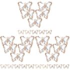  3 Pcs Necklace Charms Dainty Bracelets Butterfly Pendant Crystal Glass
