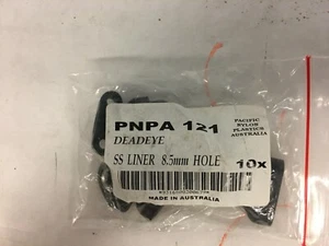Deck Fairlead DEADEYE SS LINED 8.5MM #PNP121 - Bild 1 von 2