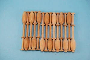 14 Torchon Type Pearwood Lace Bobbins For Lacemaking 13 mm - Picture 1 of 6