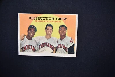 1959 Topps - Destruction Crew #166 Larry Doby, Rocky Colavito, Minnie Minoso - Image 1 of 2