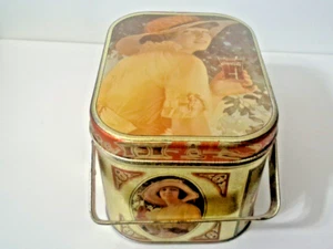 Coca-Cola Basket Tin 1984 Victorian Ladies Enjoying Coke Farm Fresh Condition - Picture 1 of 10