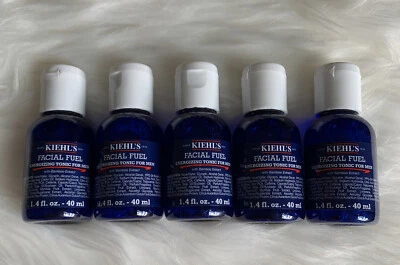 5 x Kiehl's FACIAL FUEL Energizing Tonic for Men 1.4oz /40ml Each  = 7oz/200ml - Изображение 1 из 2