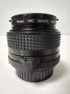 Minolta MD 50mm 1:1.4 Lens w/ Vivitar VMC UV-Haze 49mm Filter - Not Tested - Picture 1 of 11