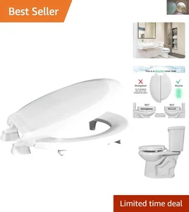 Stabiler 2 Zoll Toilettensitzerhöhung mit Edelstahlscharnieren - ADA-konform - Bild 1 von 8