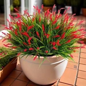 Artificial Faux Plants Outdoor Spring Decorations, Summer Fake Monkey Grass f... - Picture 1 of 8