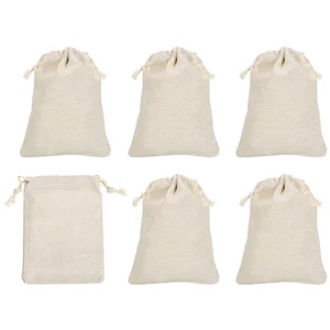 8"x6" Coin Money Sacks Bag, 6pcs Deposit Change Transit Bags Style 1, Beige - Picture 1 of 7