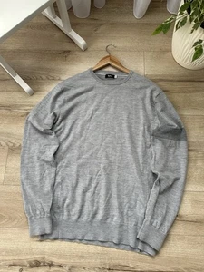 Suéter de ciclismo gris cuello redondo de lana merino Rapha para hombre talla XL - Imagen 1 de 8