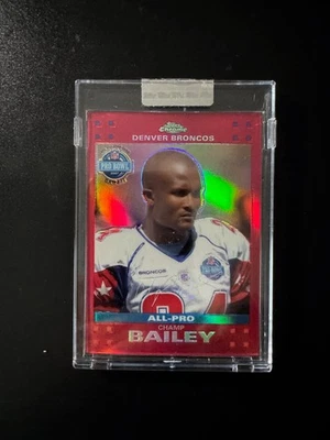 2007 Topps Chrome All-Pro Champ Bailey TC101 Red Refractor S/N /139 Uncirculated - Image 1 of 2