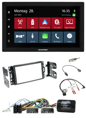 Blaupunkt Lenkrad Bluetooth DAB 2DIN USB Autoradio für Jeep Grand Cherokee 2011- - Bild 1 von 4