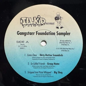 GANGSTARR FOUNDATION SAMPLER (VINYL EP) 1993!!! JERU + GROUP HOME + GANG STARR - Picture 1 of 2