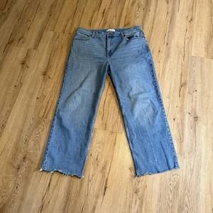 Jeans donna Abercrombie & Fitch 33/16S anni 90 relaxed vita alta orlo grezzo classico - Foto 1 di 11