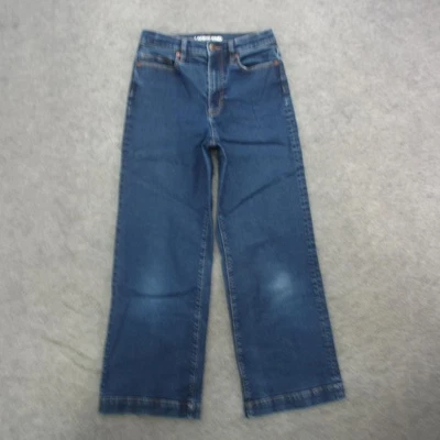 Pantalones de mezclilla elásticos Lands' End para mujer 6 azules pierna recta 5 bolsillos Foto 1 de 4