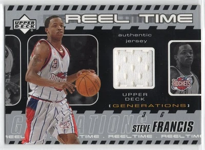 2002-03 Upper Deck Generations - Reel Time SF-J  Steve Francis Game Used - Image 1 of 2