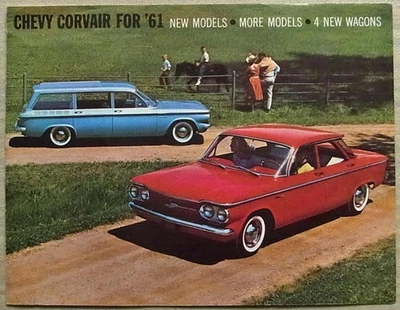 CHEVROLET CORVAIR USA Car Sales Brochure 1961 MONZA 500 700 GREENBRIER - Image 1 of 4