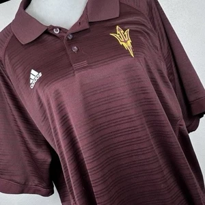 Polo Adidas XL Arizona State Sun Devils Maroon Climalite Performance da uomo - Foto 1 di 11