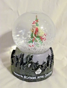 Nightmare Before Christmas Jack Skellington Snow Motion Musical Globe Snowglobe - Picture 1 of 1