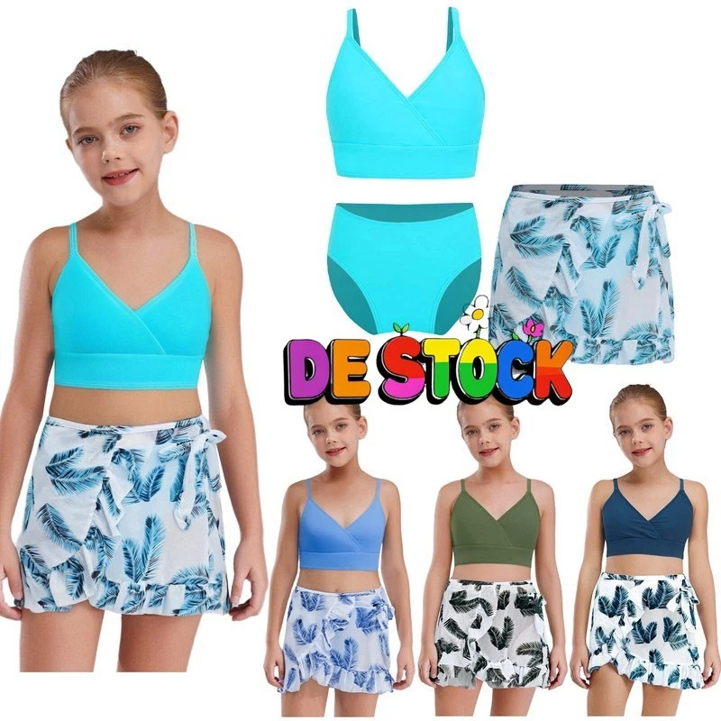 YOOJIA Mädchen Badekleid Mit Rock – ärmellos, Vorderem Reißverschluss, UPF 50, Für Schwimmen, Strand & Surf