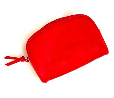 SKII Cosmetic Bag Makeup Pouch Toiletry Bag Travel Purse Red Zipper Case Women - image 1 of 2