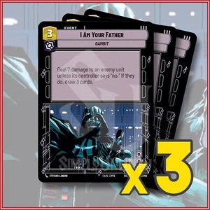 STAR WARS UNLIMITED TCG: I Am Your Father 233/252 x3 Special Spark of Rebellion - Picture 1 of 2