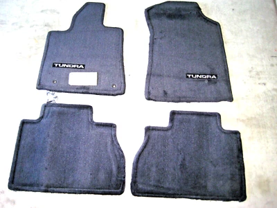 Toyota Tundra Floor Mats Black Crew Max and Double Cab Black OEM 2007-2011 - Image 1 of 4