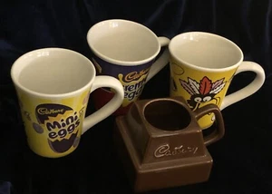 4 X Cadbury Mugs Perfect For Easter! 2 X Mini Eggs, 1 X Creme Egg & Dairy Milk.. - Foto 1 di 9