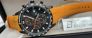 Ett Eco Tech Time Solaruhr-Chronograph  Edelstahl 10 Bar mit Datum EGS-12135-51S - Bild 1 von 4