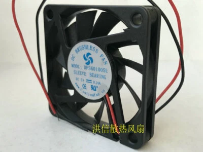 Sleeve bearing DFS601005L DC5V 0.14A 5V 60mm ultra-thin silent fan - Image 1 of 3