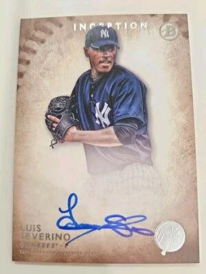 Luis Severino 2015 Topps Inception Baseball Autograph Rookie Card RC #PA-LS - Image 1 of 3