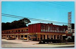 Postcard Nocturne Motel New Smyrna Beach Florida 1982 - Picture 1 of 2