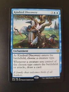 Kindred Discovery 81 Magic The Gathering Commander Legends: Battle for Baldur's Gate CLB raro casi nuevo - Imagen 1 de 2