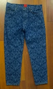 Seltene Hugo Boss Blue Jeans Tapered Fit Laser Print W33 L29 - Top Zustand - Bild 1 von 17