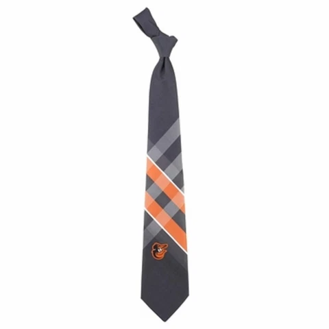 NEW Baltimore Orioles Grid Poly Necktie Cover