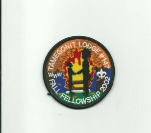 ZZ SCOUT BSA 2002 OA LODGE 147 TAMEGONIT FALL FELLOWSHIP PATCH CUORE D'AMERICA - Foto 1 di 1