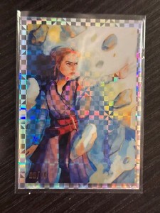 Star Wars Galaxy 2023 Topps Rey Lifting Rocks /10