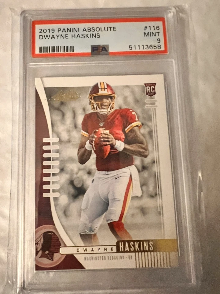 Dwayne Haskins 2019 Panini Absolute Rookie Card Gold Dollar Tree SP RC PSA 9 🔥 - Image 1 of 1