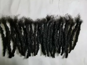 100 % Echthaar Dreadlocks Handarbeit 70 Stück 4" schwarz 1/2" dick große Größe - Bild 1 von 9